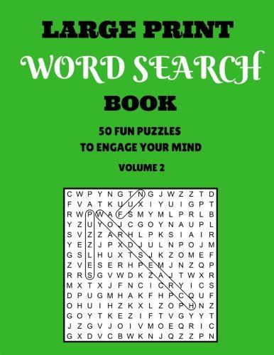 Buy Large Print Word Search Book: 50 Fun Puzzles to Engage Your Mind ...