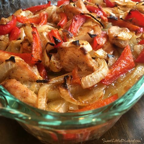 Easy Oven-Baked Chicken Fajitas - Sweet Little Bluebird