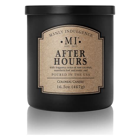 Manly Indulgence Classic After Hours Scented Jar Candle, 16.5 oz, 60h ...