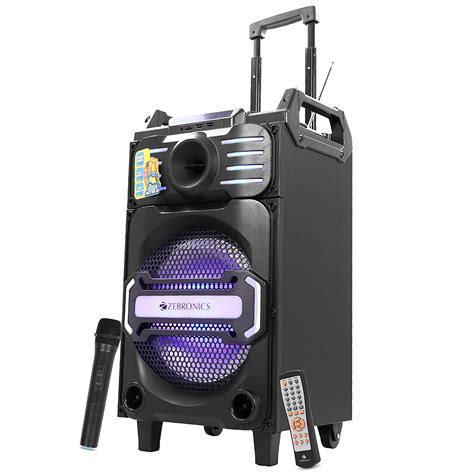 Zebronics ZEB-100 MOVING MONSTER X10 Wireless Bluetooth Trolley DJ ...