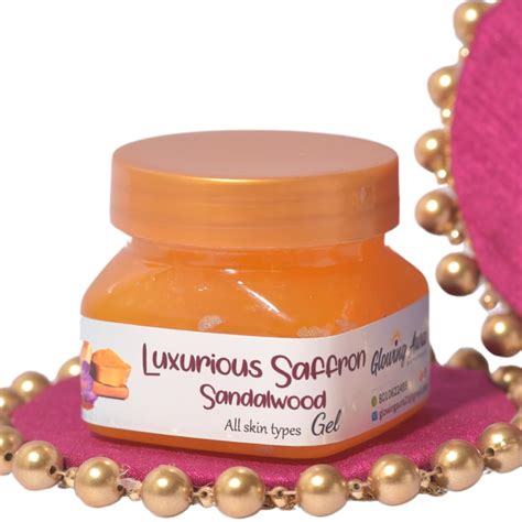 Glowing Aura Naturals Luxurious Saffron-Sandalwood Gel | Suitable all ...