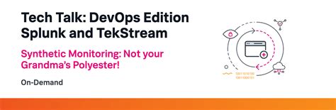 Image result for Splunk Synthetic Monitoring