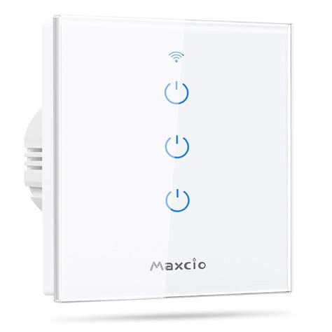 Buy Smart Light Switch,Maxcio WiFi Touch Wall Light Switches Works with ...
