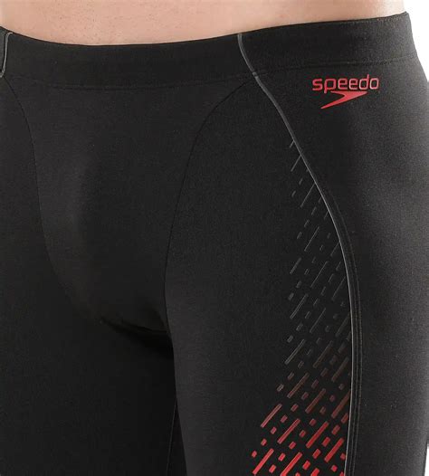 Buy Speedo Eco End Plus Mid Jammer -Black-Fed Red Swimwear Online ...