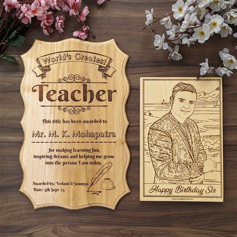 Gifts for Teachers | Personalized Teachers Day Gifts Online - woodgeekstore