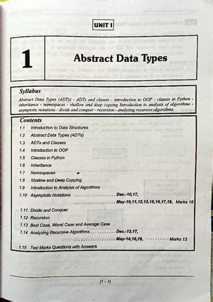 Unit-1 Algorithms - DAta structure and algorithm - Studocu