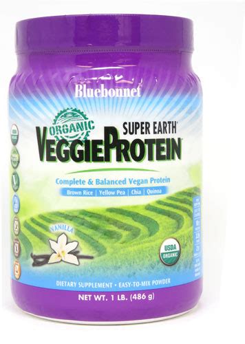 Bluebonnet Nutrition Super Earth® VeggieProtein Vanilla -- 1 lb - Vitacost