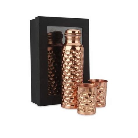 Corporate Gifts - Copper Bottle Gift Set Exporter from Moradabad