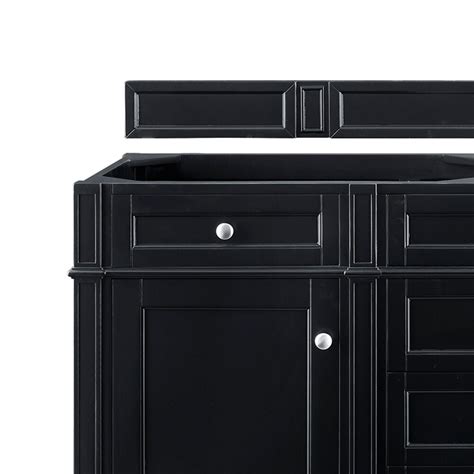 James Martin Brittany 60" Double Bathroom Vanity Cabinet in Black Onyx | Nebraska Furniture Mart