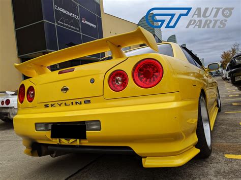 Clear Red LED Tail Lights for 99-02 Nissan Skyline R34 GTR GTT ...