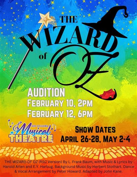 Auditions for The Wizard of Oz, Arts Center Task Force, Richland, 10 ...