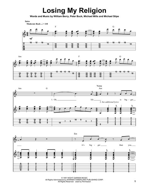 Losing My Religion by R.E.M. - Guitar Tab Play-Along - Guitar Instructor