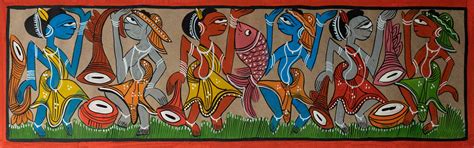 Ethnic Dance: Santhal Pattachitra | Wall Art for Home & Office