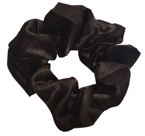 Buy Satin Hair Scrunchies (4 Pack) (Black) Online at Low Prices in ...