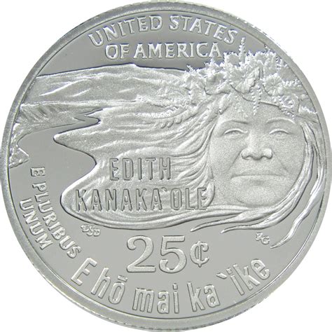 2023 S Edith Kanaka'ole American Women Quarter Proof .999 Silver