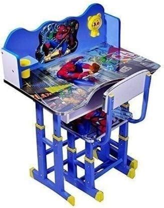 Buy Toby Kid's Study Table and Chair Set with Desk (Blue) Online at ...