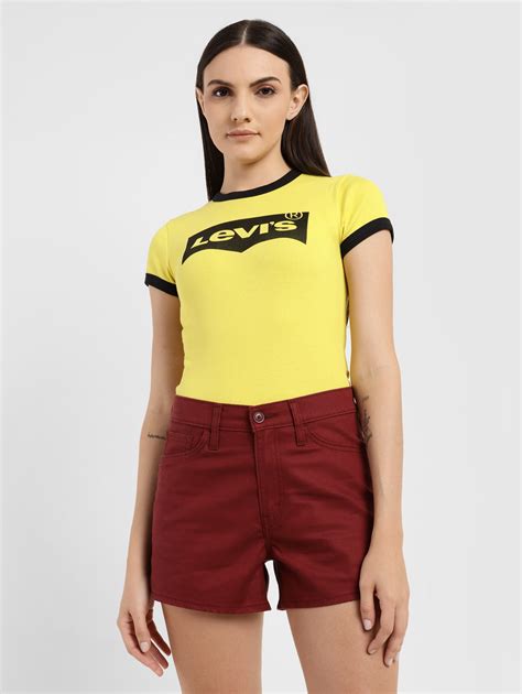 Women's Brand Logo Slim Fit T-shirt – Levis India Store