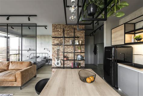 带有户外SPA的现代公寓，46平米一居室小户型装修图-中国木业网