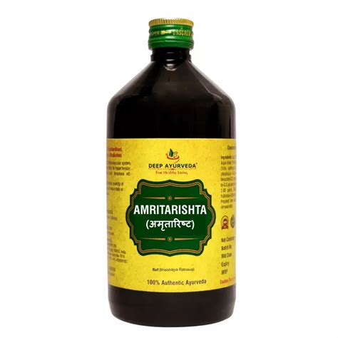 Amritarishta Classical Ayurvedic Tonic for Chronic fever, Typhoid Fever ...