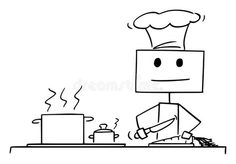 Cooking Robot Cartoon 的图像结果