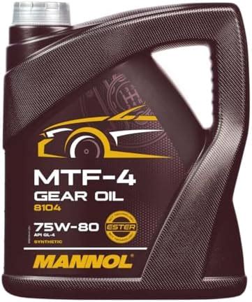 MANNOL 8104 MTF-4 SAE 75W-80 API GL-4 ENERGY-CONSERVING SYNTHETIC GEAR ...