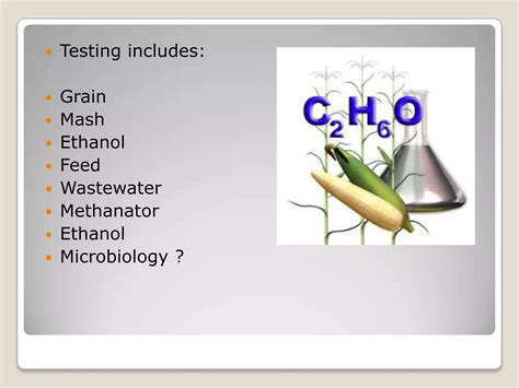 Cara 's ethanol laboratory testing requirements | PPTX