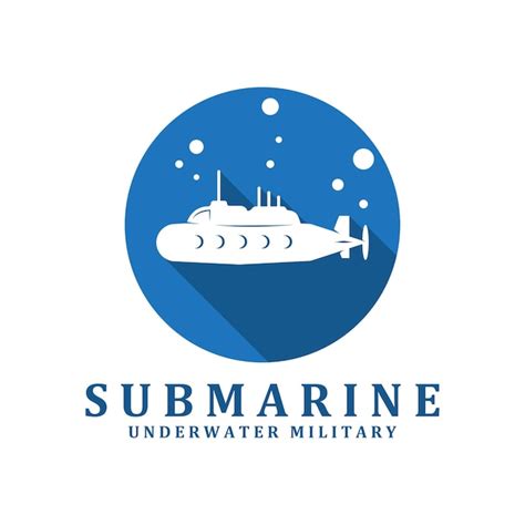 Logo sous-marin logo d'illustration vectorielle logo de conception ...