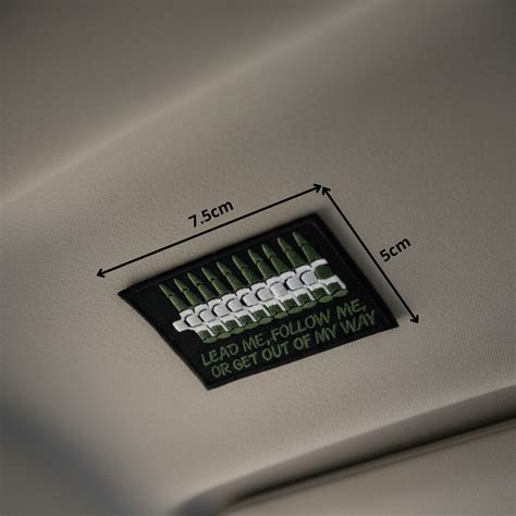 LEAD ME FOLLOW ME | EMBROIDERED | WITH VELCRO PATCH – MILITARY MARVELS LLP
