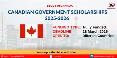 Canadian Government Scholarships 2025-2026 | Study in Canada ...