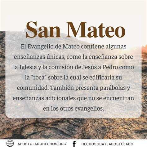 Una breve explicación del Evangelio de San Mateo