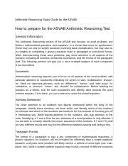 Image result for Arithmetic Reasoning Study Guide