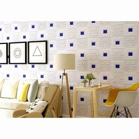 Jual Wallpaper Dinding Foam 3d Motif Batik Biru - Jakarta Utara ...