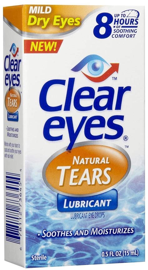 Buy Clear Eyes Mild Dry Eyes Natural Tears Eye Drops-0.5 oz Online at ...