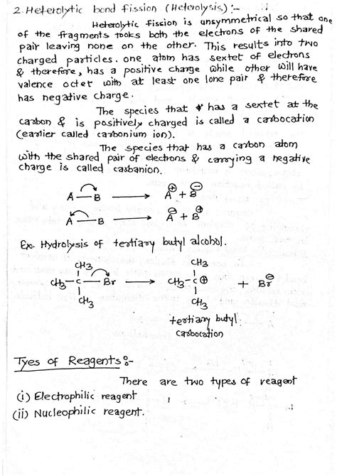 SOLUTION: Mechanism of organic reactions handwritten notes organic chemistry paper ii - Studypool - mechanism of organic reactions