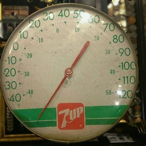7up ブリキ 温度計 看板 アンティーク ヴィンテージ アメリカン | 旅する古着屋 ドッケリーファーム