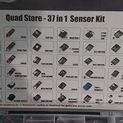 Quad Store 37 in 1 Sensor Modules Kit compatible with Arduino Raspberry ...