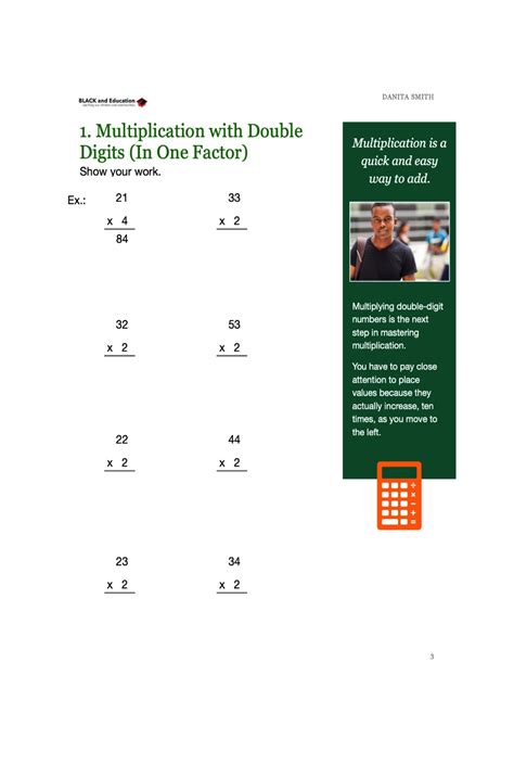 Image result for Two-Digit Multiplication Example