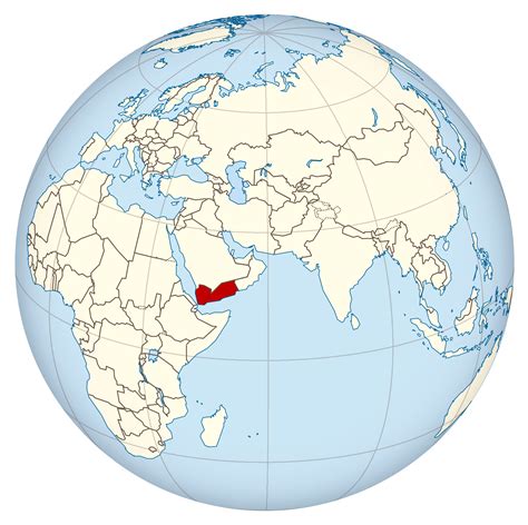 Large location map of Yemen | Yemen | Asia | Mapsland | Maps of the World