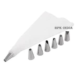 Buy Bakeware Tools hpk-India Icing Bag with Designing nozzles Online at ...