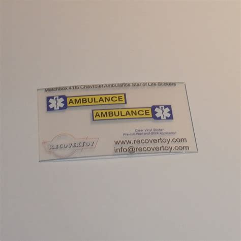 RecoverToy : Matchbox Superfast 41 f5 Chevrolet Ambulance Staff of Life ...