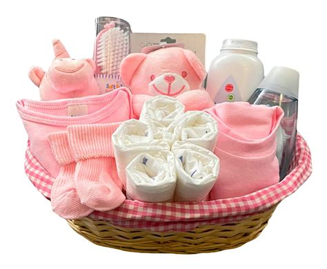Newborn Baby Girl Gifts Hamper Baby Gift Set with Beautiful Baby ...