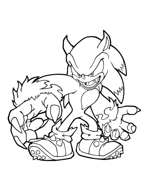 Shin Sonic Free Coloring Pages [2025]
