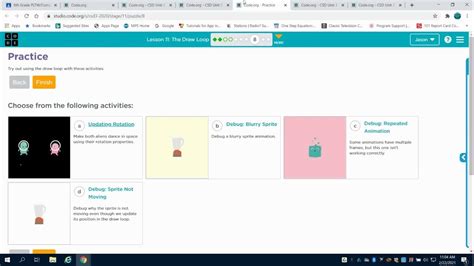 Image result for How to Make Loop in Code.org Lesson 27.5 Design a Game