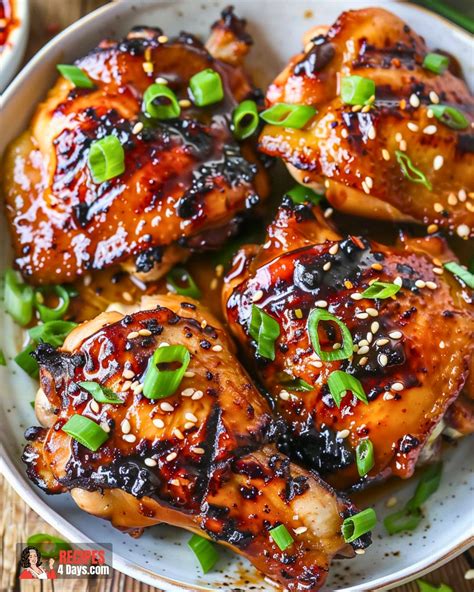 Grilled Teriyaki Chicken Thighs