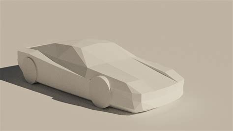 STL file S12 - tiny satisfying lowpoly sportscar inspired by the ...