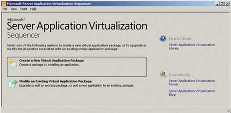 Application Virtualization Sequencer 的图像结果
