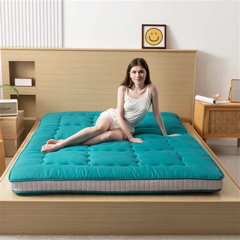 HIGOGOGO Japanese Floor Mattress, 4" Thick Foldable Futon Mattress for ...
