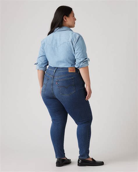 721™ High Rise Skinny Jeans (plus Size) - Blue | Levi's® GB