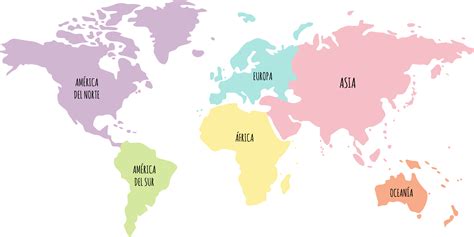 Mapa Mundi Continentes Para Imprimir - NAZAEDU