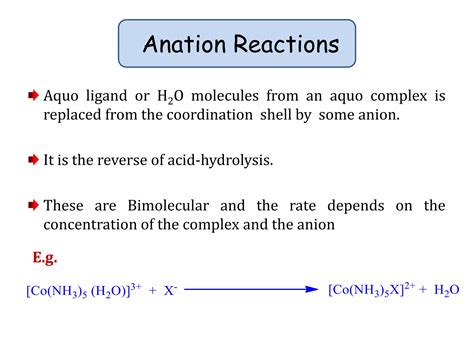 Ligand substitution reactions | PPTX